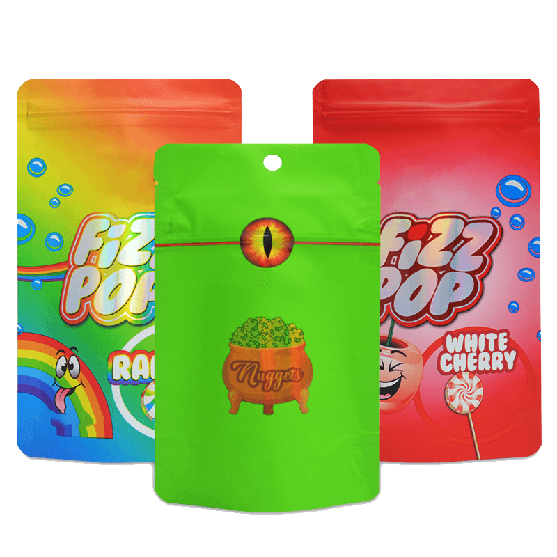 Printed Matte Color Food Packaging Stand Mylar Bag